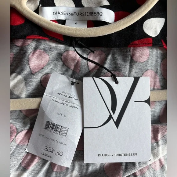 BRAND NEW Diane Von Furstenberg Floral Wrap Dress - Picture 4 of 6